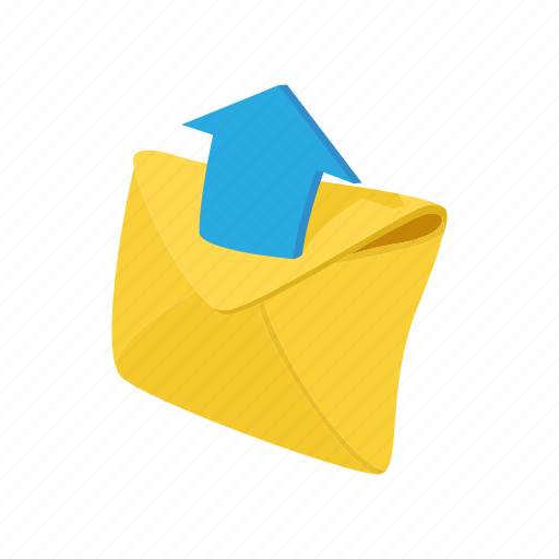 Arrow, cartoon, envelope, letter, mail, message, paper icon - Download on Iconfinder