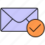 accepted, mail, email, message, envelope, inbox, letter 