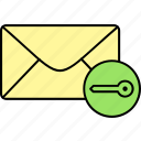 email, inbox, locked, mail, message, envelope, letter 