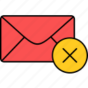 delete, mail, message, email, envelope, inbox, letter