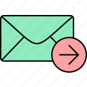 email, mail, message, unread, forward, envelope, letter
