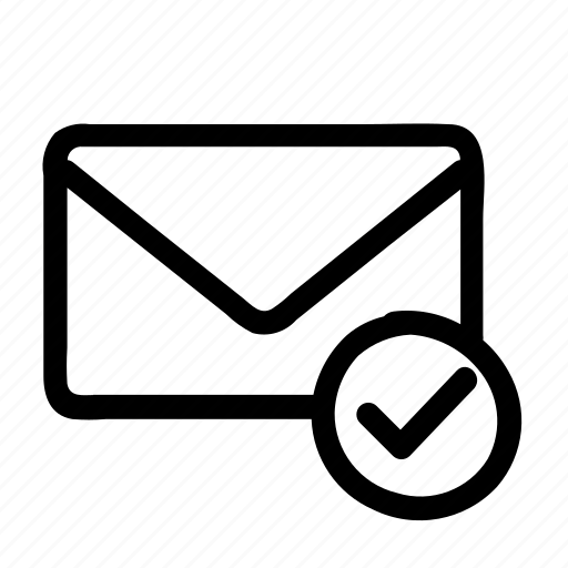Approve mail, approve message, envelope, email, verified mail icon - Download on Iconfinder