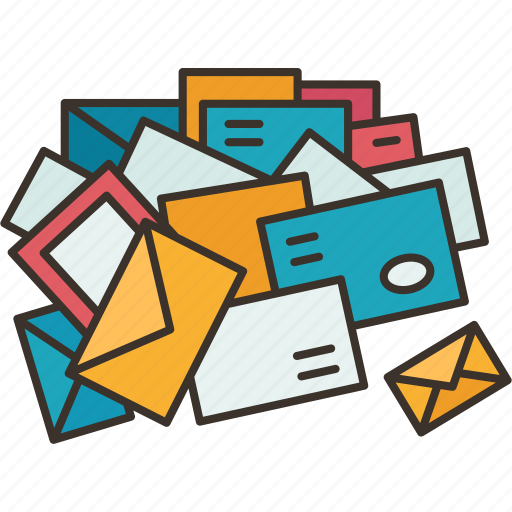Mail, pile, email, correspondence, letters icon - Download on Iconfinder