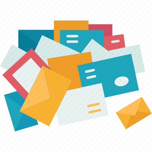 Mail, pile, email, correspondence, letters icon - Download on Iconfinder