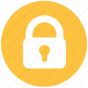 close, key, lock, protection icon