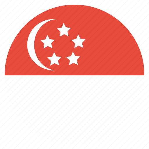 Flag, singapore, country, national icon - Download on Iconfinder