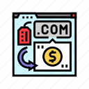 domain, flipping, money, internet, business, laptop