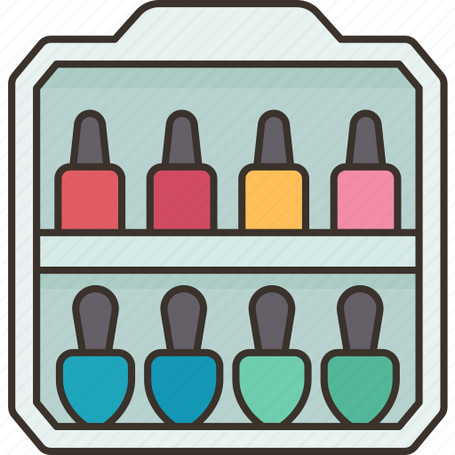 Nail, polish, organizer, storage, manicure icon - Download on Iconfinder