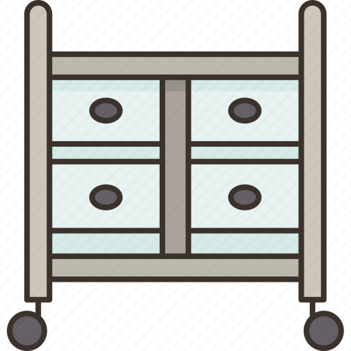 Storage, carts, organization, wheels, shelves icon - Download on Iconfinder