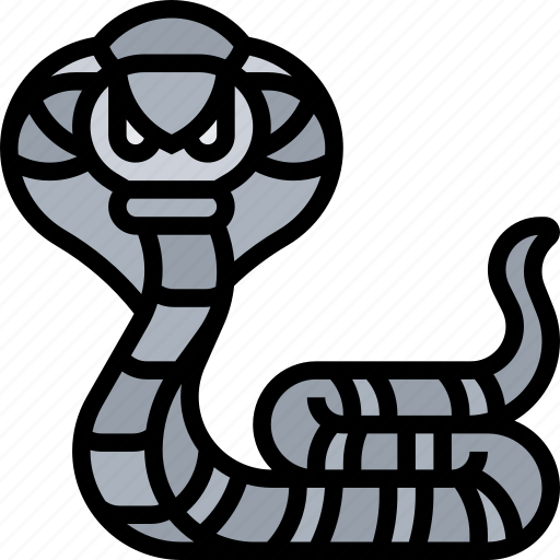 Snake, cobra, serpent, poisonous, wildlife icon - Download on Iconfinder