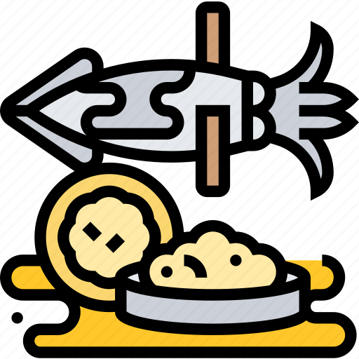 Ketupat, sotong, squid, food, malaysian icon - Download on Iconfinder