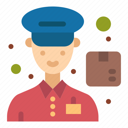 Courier, delivery, man icon - Download on Iconfinder