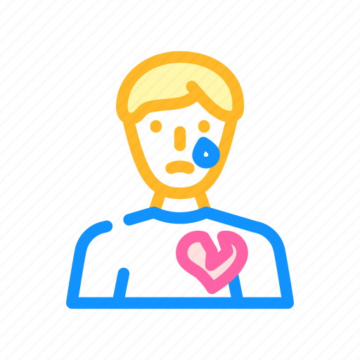 Broken, heart, male, business, expression, madness icon - Download on Iconfinder