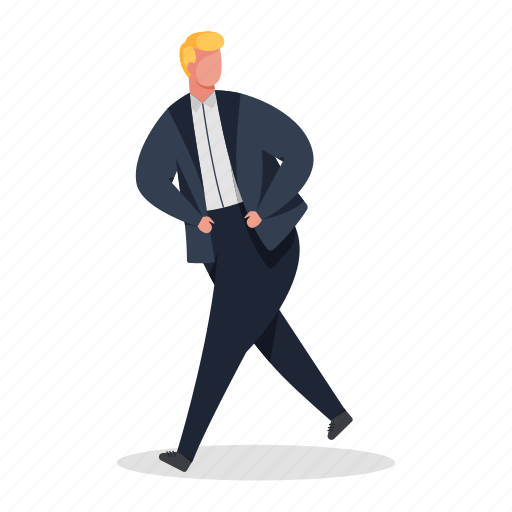 Character, builder, man, suit, business illustration - Download on Iconfinder
