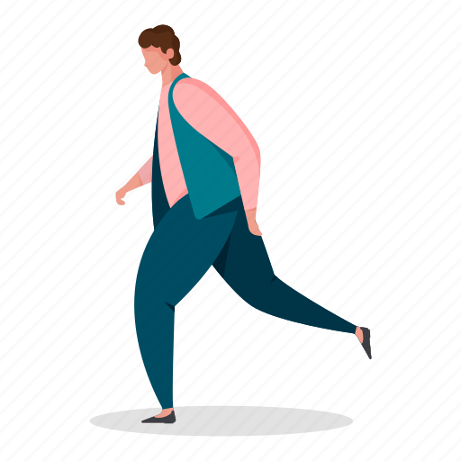 Character, builder, man, walk, activity illustration - Download on Iconfinder