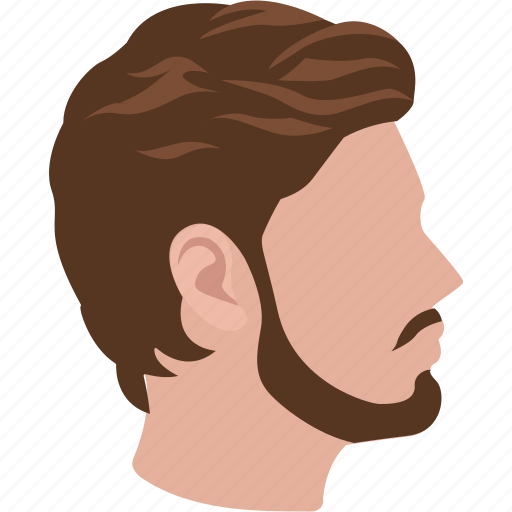 Cut, hair, male, profile, style, stylish icon - Download on Iconfinder