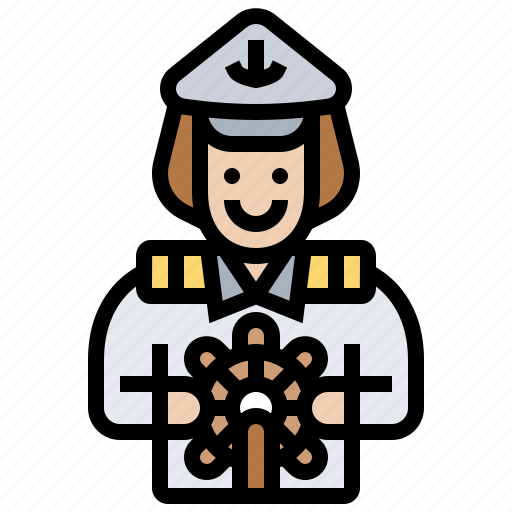 Captain, chief, cruise, occupation, sailing icon - Download on Iconfinder