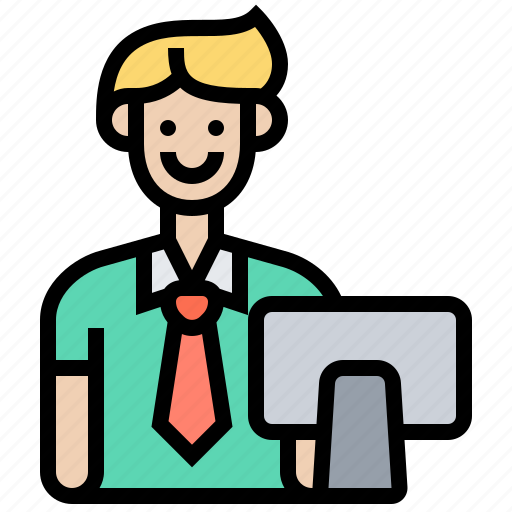 Career, employee, man, office, working icon - Download on Iconfinder