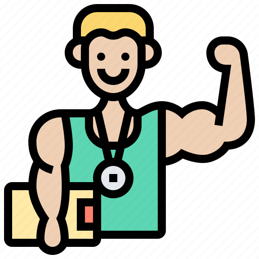 Exercise, fitness, male, strong, trainer icon - Download on Iconfinder