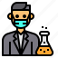 chemist, avatar, occupation, man, scientist 