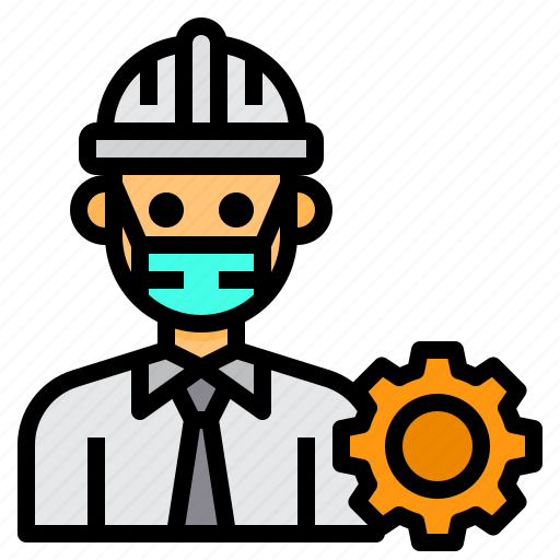 Engineer, avatar, occupation, man, gear icon - Download on Iconfinder