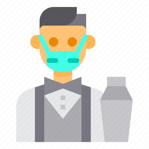 Bartender, avatar, occupation, man, job icon - Download on Iconfinder