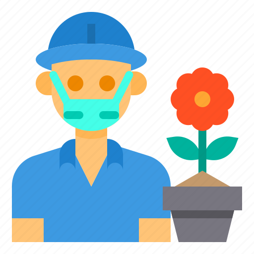 Gardener, flower, avatar, occupation, man icon - Download on Iconfinder