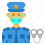 policeman, avatar, occupation, man, job 