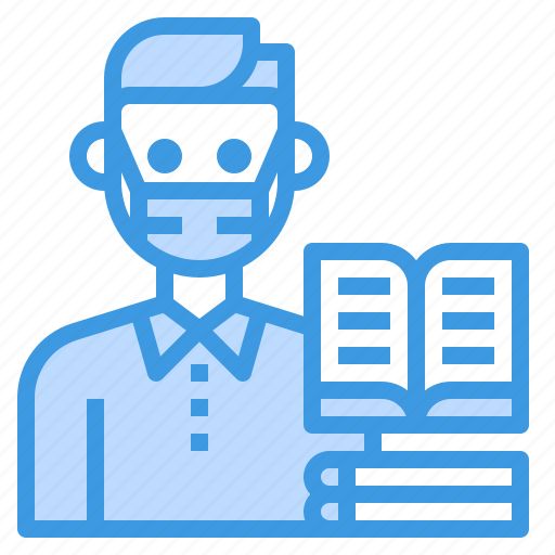 Libraian, avatar, occupation, man, library icon - Download on Iconfinder