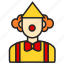 avatar, clown, man, profession 