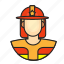 avatar, fireman, male, profession 