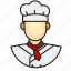 avatar, chef, male, profession 