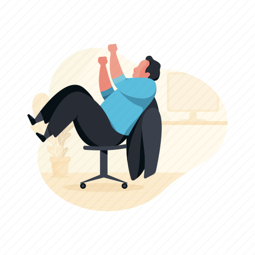 Office, business, man, chair illustration - Download on Iconfinder