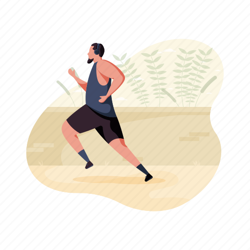 Sports, man, jogging, sport, activity illustration - Download on Iconfinder