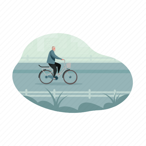 Transportation, bike, bicycle, transport, man illustration - Download on Iconfinder