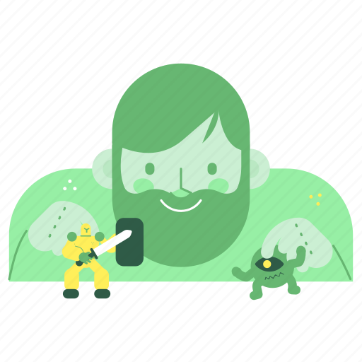 Leisure, man, play, game, toy, action, figures illustration - Download on Iconfinder