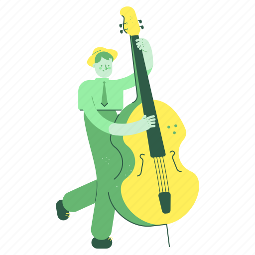 Music, man, male, person, musician, entertainment, hobby illustration - Download on Iconfinder