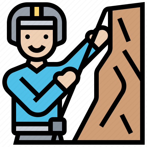 Athletic, cliff, climbing, mountain, strength icon - Download on Iconfinder