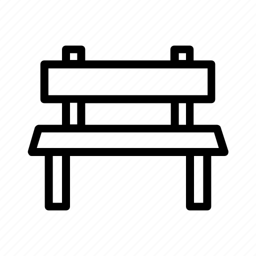 Bench, seat, furniture, chair, rest icon - Download on Iconfinder