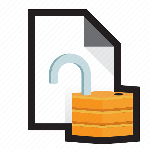 Vulnerability, exploit, unprotected file, data breach icon - Download on Iconfinder