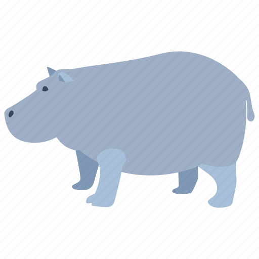Africa, hippo, hippopotamus, mammal, wild, zoo icon - Download on Iconfinder