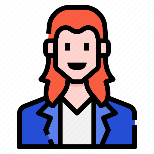 Avatar, casual, hair, long, man, men, profile icon - Download on Iconfinder