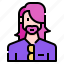 avatar, beard, casual, hair, long, man, profile 