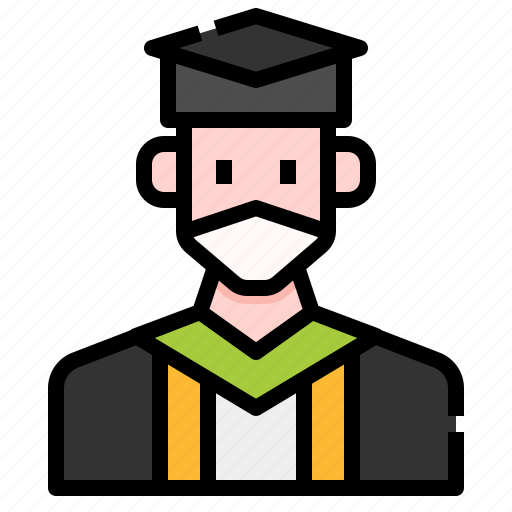 Avatar, graduate, man, mask, people, user icon - Download on Iconfinder