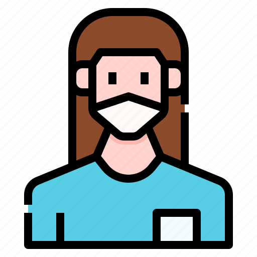 Avatar, boy, hair, long, man, mask, user icon - Download on Iconfinder