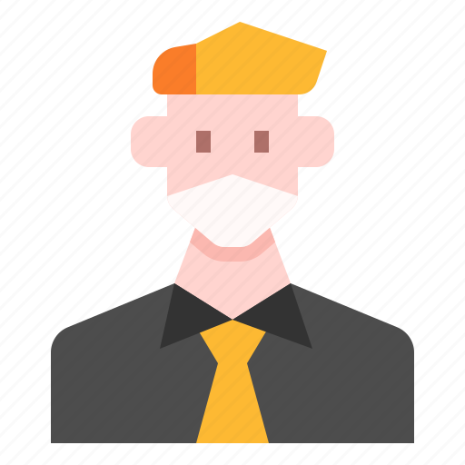 Avatar, business, hygiene, man, mask, people, user icon - Download on Iconfinder