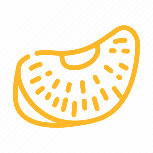 Slice, mandarin, clementine, citrus, fruit, orange icon - Download on Iconfinder