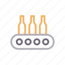 bottle, conveyor, industry, manufacture, packaging