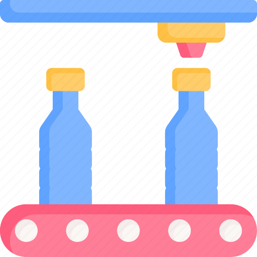 Bottle, machine, water, product, manufacturing icon - Download on Iconfinder