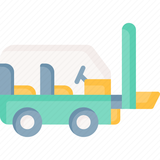 Forklift, truck, vehicle, industrial, warehouse icon - Download on Iconfinder